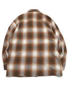 画像2: 【送料無料】CALTOP FL PLAID L/S SHIRT CARAMEL (2)