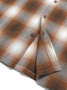 画像4: 【送料無料】CALTOP FL PLAID L/S SHIRT CARAMEL (4)