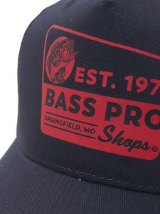 画像6: BASS PRO SHOPS VINTAGE SIGN TRUCKER CAP-NAVY (6)