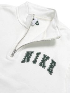 画像4: 【SALE】NIKE CLUB BB ARCH HALF ZIP LS TOP-SAIL/FIR (4)