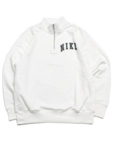 画像1: 【SALE】NIKE CLUB BB ARCH HALF ZIP LS TOP-SAIL/FIR (1)