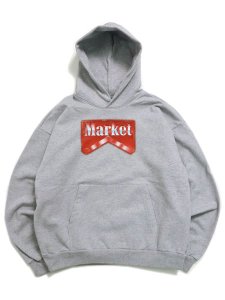画像2: 【SALE】【送料無料】MARKET BULLRIDER HOODIE ASH (2)