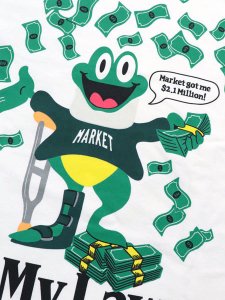 画像4: 【SALE】MARKET SLIP AND FALL TEE WHITE (4)