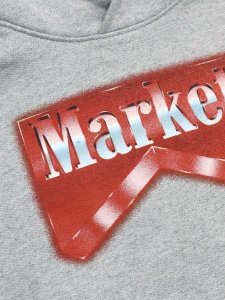 画像3: 【SALE】【送料無料】MARKET BULLRIDER HOODIE ASH (3)