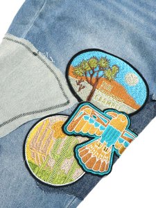 画像6: 【SALE】【送料無料】EPTM. PATCHWORK JEANS-BLUE (6)