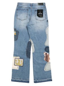 画像2: 【SALE】【送料無料】EPTM. PATCHWORK JEANS-BLUE (2)