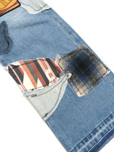 画像10: 【SALE】【送料無料】EPTM. PATCHWORK JEANS-BLUE (10)