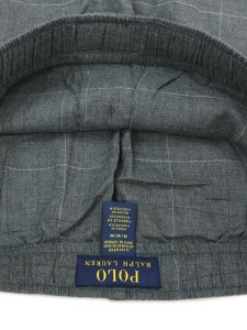 画像4: POLO RALPH LAUREN FLANNEL PJ PANT CHARCOAL CRESCENT CREAM (4)