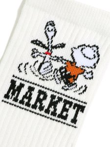 画像3: 【SALE】MARKET PEANUTS SNOOPY CHARLIE DANCE SOCKS ECRU (3)
