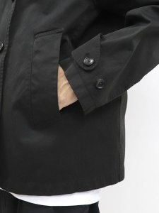 画像5: 【送料無料】Ten-c PEA COAT OJJ GARMENT DYED BLACK (5)