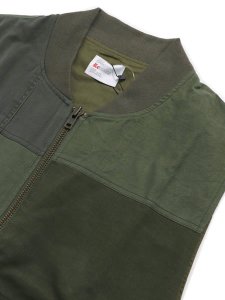 画像3: 【SALE】MR.REMAKE MAN REMAKE MILITARY ZIP VEST KHAKI ASSORT (3)