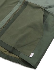 画像4: 【SALE】MR.REMAKE MAN REMAKE MILITARY ZIP VEST KHAKI ASSORT (4)
