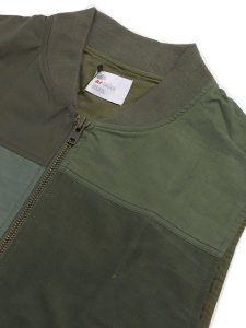 画像3: 【SALE】MR.REMAKE MAN REMAKE MILITARY ZIP VEST KHAKI ASSORT (3)