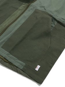 画像4: 【SALE】MR.REMAKE MAN REMAKE MILITARY ZIP VEST KHAKI ASSORT (4)