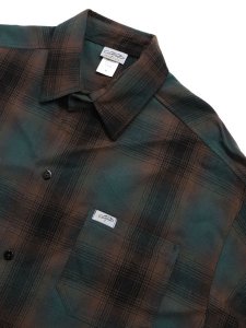 画像3: 【送料無料】CALTOP FL PLAID L/S SHIRT GREEN/BROWN (3)
