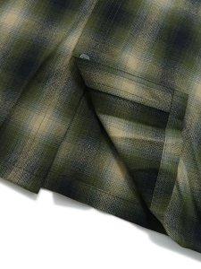 画像4: 【送料無料】CALTOP FL PLAID L/S SHIRT OLIVE/BLACK (4)