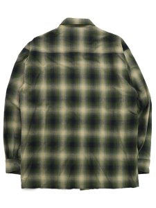 画像2: 【送料無料】CALTOP FL PLAID L/S SHIRT OLIVE/BLACK (2)