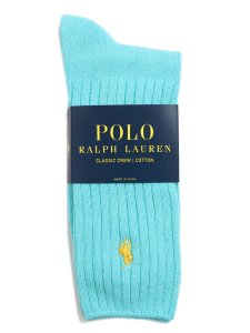 画像1: POLO RALPH LAUREN COTTON RIB CREW SOCKS (1)