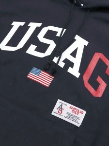 画像3: 【SALE】【送料無料】ACAPULCO GOLD USAG HOODED SWEATSHIRT NAVY (3)