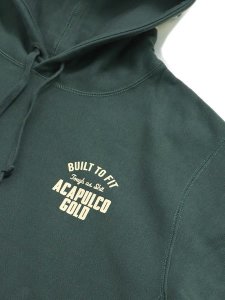 画像3: 【SALE】【送料無料】ACAPULCO GOLD HOOD LOGO HOODED SWEATSHIRT FOREST (3)