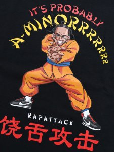 画像3: 【SALE】Rap Attack A-MINORRRRR L/S TEE BLACK (3)