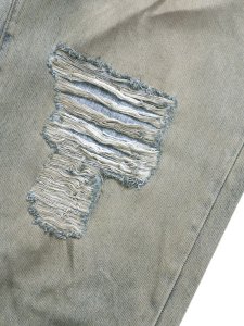 画像5: 【送料無料】mnml ULTRA BAGGY DESTROYED DENIM VINTAGE BLUE (5)