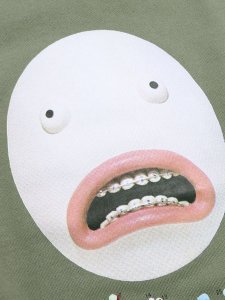 画像3: 【SALE】【送料無料】WHIMSY SOCKS SHY INTERNET USER CREWNECK OLIVE (3)