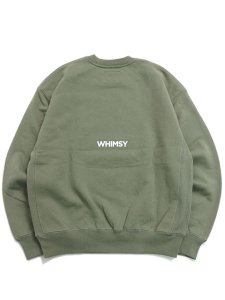 画像2: 【SALE】【送料無料】WHIMSY SOCKS SHY INTERNET USER CREWNECK OLIVE (2)