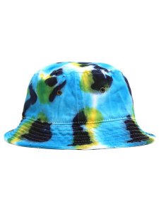 画像2: 【SALE】NEW HATTAN TIEDYE COTTON HAT-BLUE/YELLOW (2)