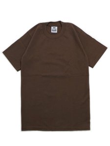 画像1: PRO CLUB HEAVY WEIGHT S/S TEE-BROWN (1)