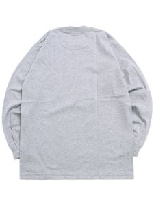 画像2: PRO CLUB HEAVY WEIGHT L/S TEE-GREY (2)