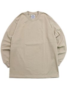 画像1: PRO CLUB HEAVY WEIGHT L/S TEE-KHAKI (1)