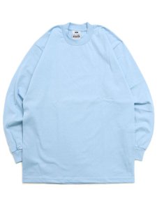 画像1: PRO CLUB HEAVY WEIGHT L/S TEE-LIGHT BLUE (1)