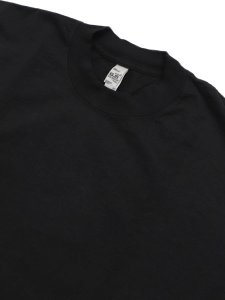 画像3: LOS ANGELES APPAREL 6.5oz GARMENT DYED CREW L/S TEE-BLACK (3)