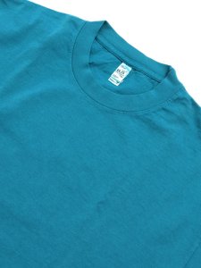 画像3: 【SALE】LOS ANGELES APPAREL 6.5oz GARMENT DYED CREW TEE-DARK TEAL (3)