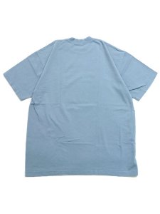 画像2: 【SALE】LOS ANGELES APPAREL 6.5oz GARMENT DYED CREW TEE-CLEAR BLUE (2)