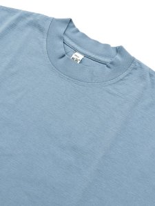 画像3: 【SALE】LOS ANGELES APPAREL 6.5oz GARMENT DYED CREW TEE-CLEAR BLUE (3)