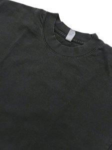 画像3: LOS ANGELES APPAREL 6.5oz GARMENT DYED CREW TEE-VINTAGE BLK (3)