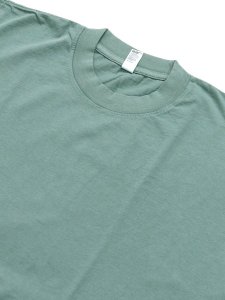 画像3: LOS ANGELES APPAREL 6.5oz GARMENT DYED CREW TEE-ATLANTIC GRN (3)