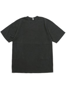 画像1: LOS ANGELES APPAREL 6.5oz GARMENT DYED CREW TEE-VINTAGE BLK (1)