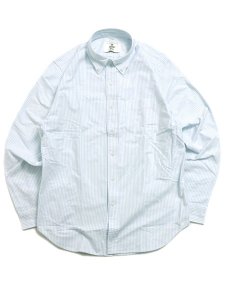 画像1: 【送料無料】REIGNING CHAMP COTTON OXFORD WINDSOR SHIRT WHITE/BLUE (1)