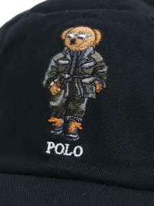 画像6: 【送料無料】POLO RALPH LAUREN POLO BEAR TWILL BALL CAP POLO BLACK (6)