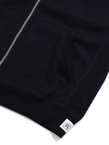 画像4: 【送料無料】REIGNING CHAMP MIDWEIGHT TERRY STANDARD ZIP HOODIE BLK (4)