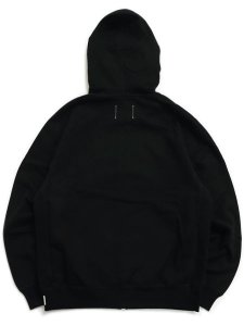 画像2: 【送料無料】REIGNING CHAMP MIDWEIGHT TERRY STANDARD ZIP HOODIE BLK (2)