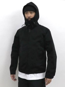 画像5: 【送料無料】Ten-c 13CTCUC04032 ANORAK OJJ GARMENT DYED MICRO FIBRE BLACK (5)