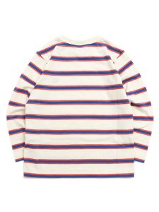 画像2: 【KIDS】CHAMPION KIDS BORDER L/S TEE-PALE WHITE (2)