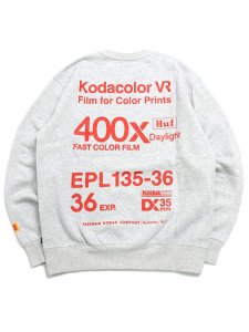 画像2: 【SALE】HUF KODAK GOLDEN HOUR CREWNECK TOP (2)