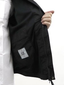 画像7: 【送料無料】C.P.COMPANY CHROME-R FULL ZIP OVERSHIRT BLACK (7)