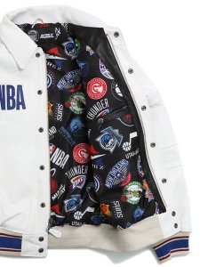 画像8: 【SALE】【送料無料】AVIREX NBA ALL TEAM LEATHER JACKET (8)