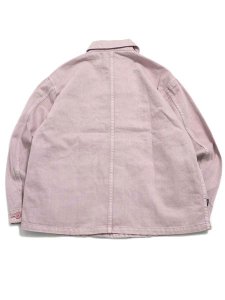 画像2: 【SALE】【送料無料】MANASTASH HEMP WASHED CHORE JACKET PINK (2)